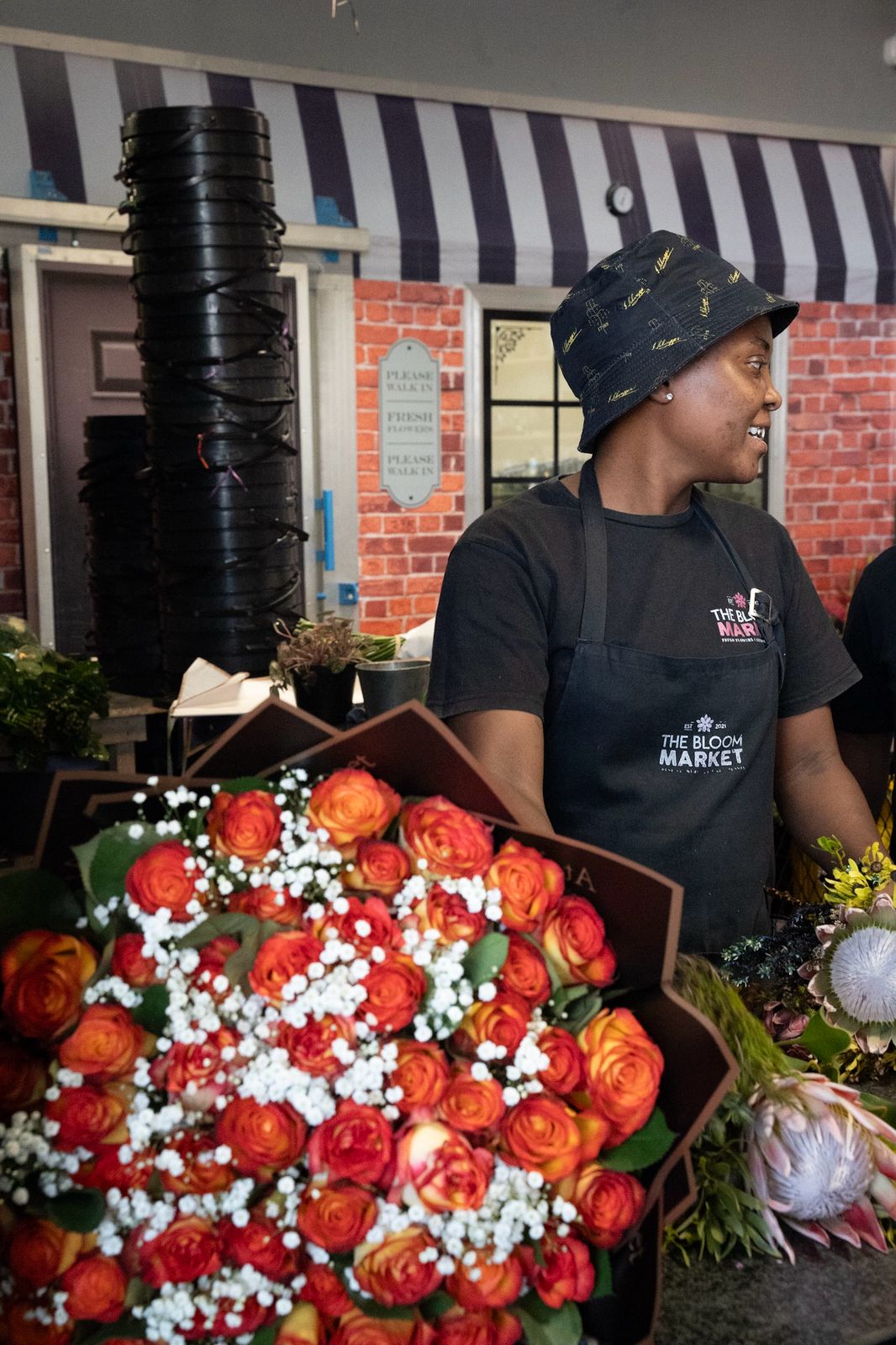 Close up of fresh local flowers